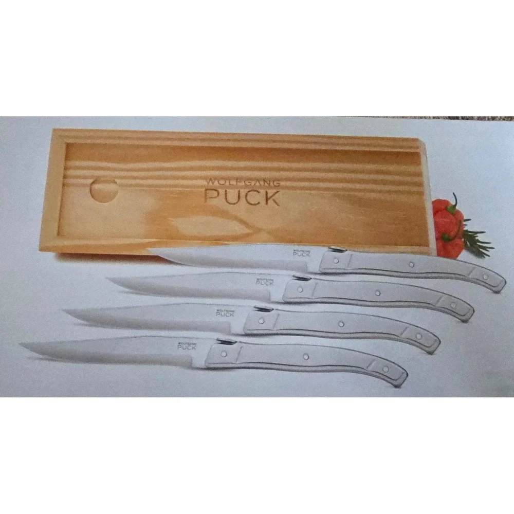 Steak knives set 4 pc Box Wolfgang Puck New